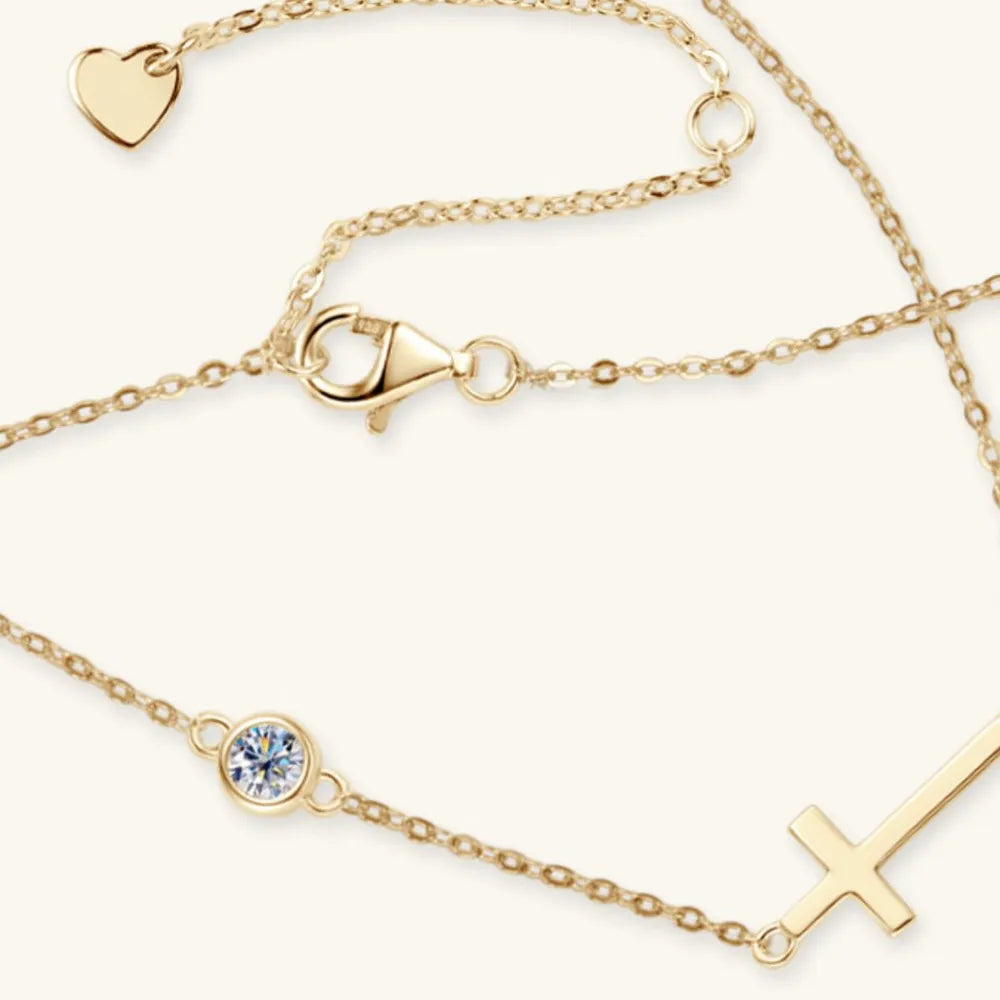 Sterling Silver Moissanite Necklace