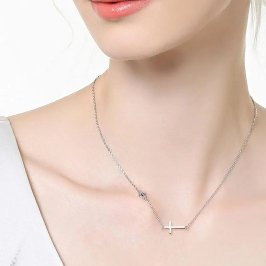 Sterling Silver Moissanite Necklace