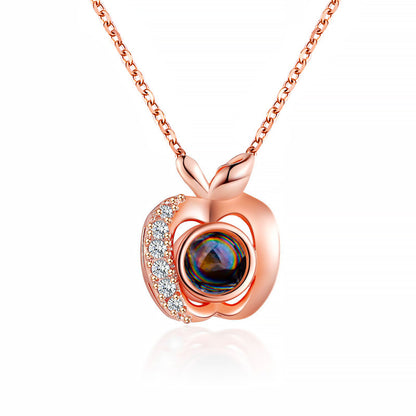 Diamond studded heart necklace
