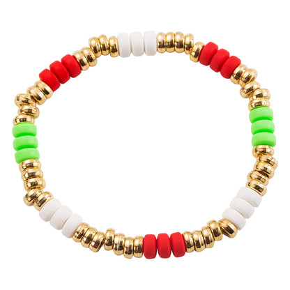 Gold elk bell Christmas bracelet