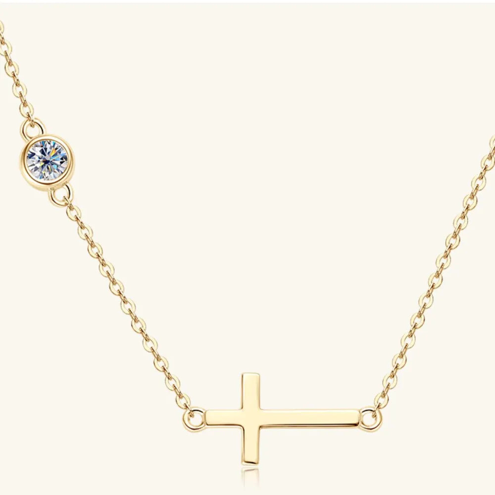 Sterling Silver Moissanite Necklace