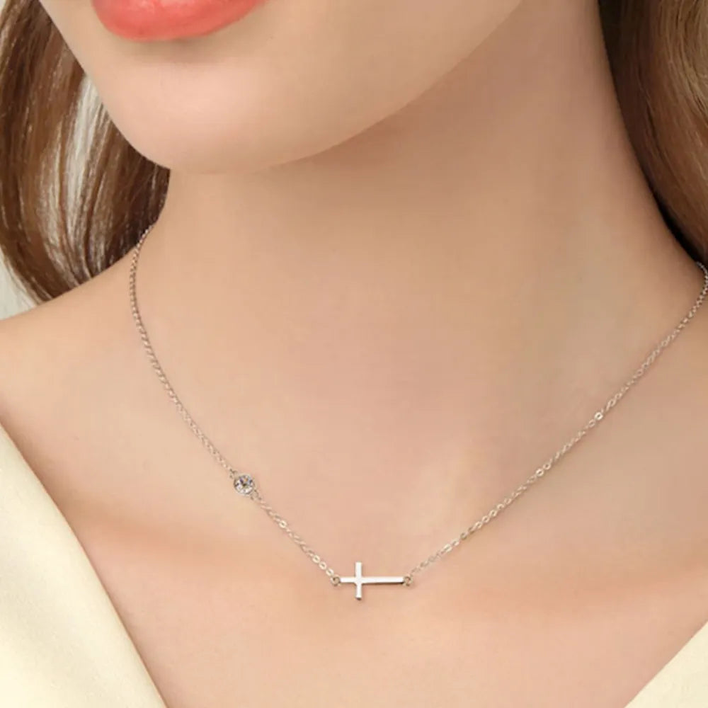 Sterling Silver Moissanite Necklace