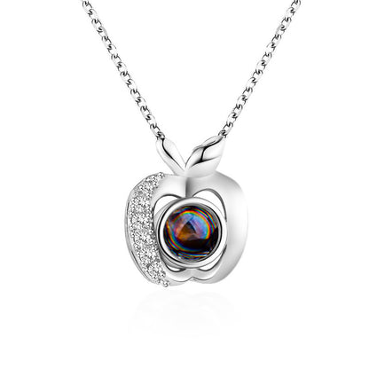Diamond studded heart necklace