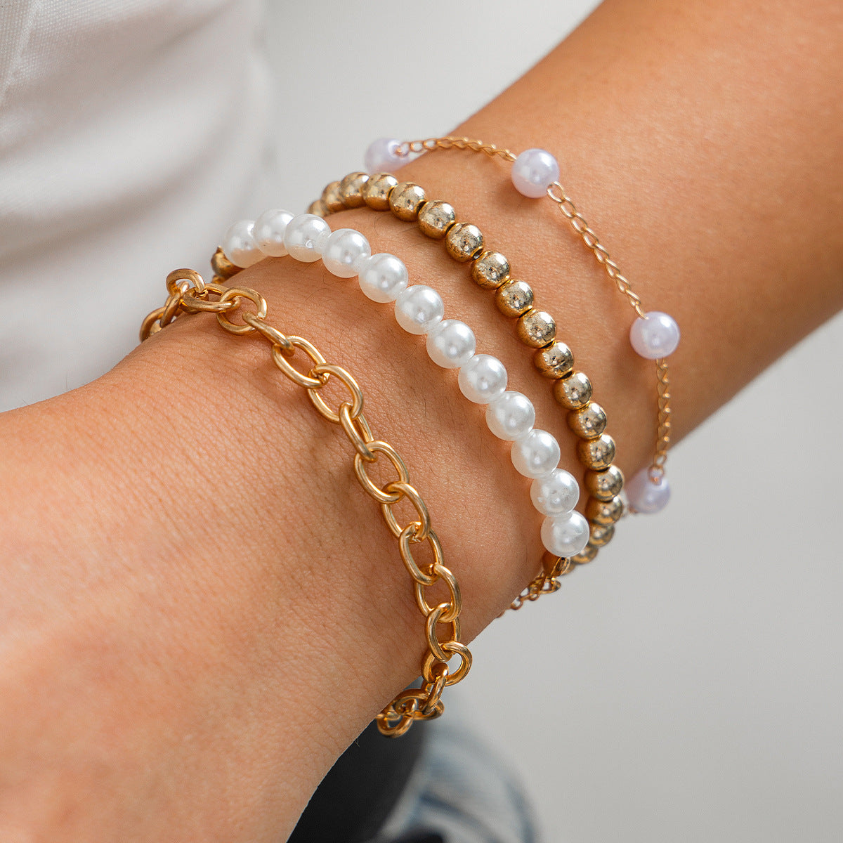 Pearl beaded style bracelet