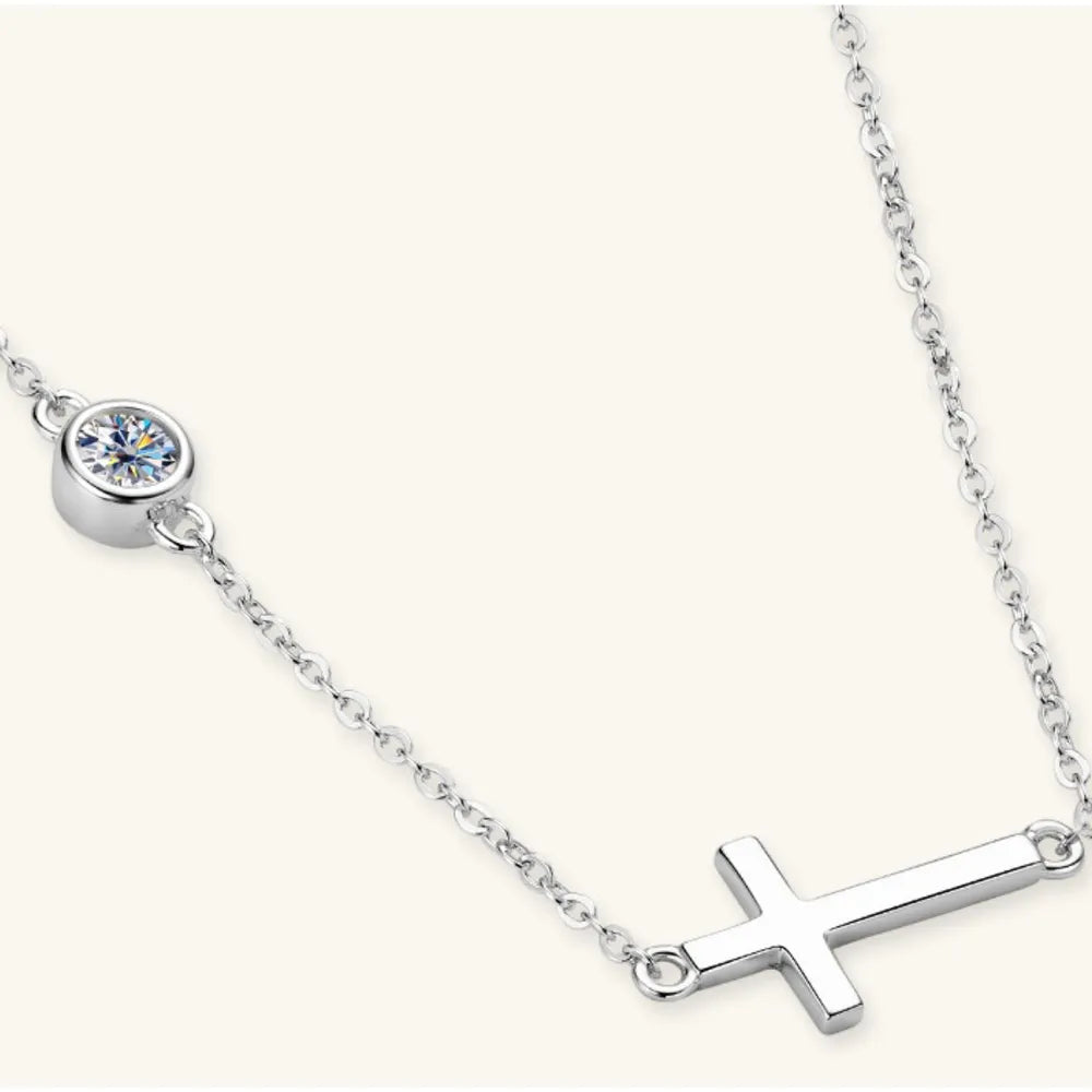 Sterling Silver Moissanite Necklace