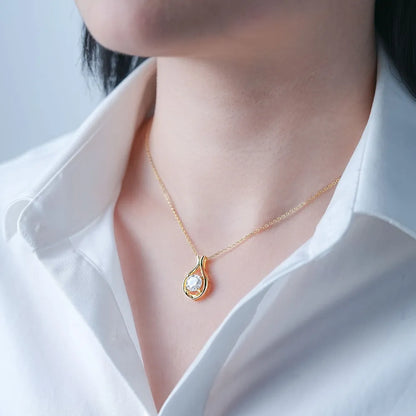 2 Carat Moissanite  Sterling Silver Necklace
