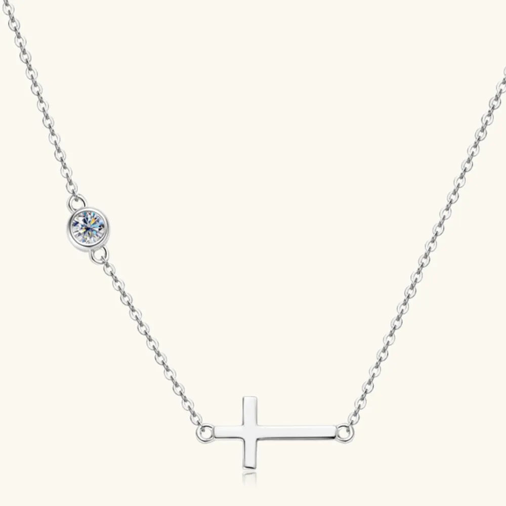 Sterling Silver Moissanite Necklace