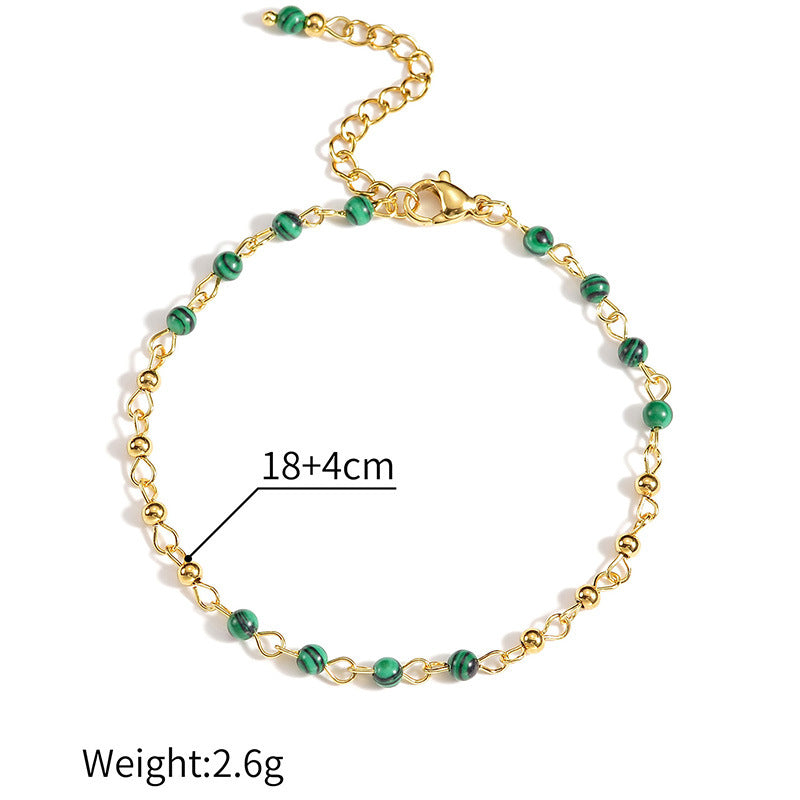 Retro style bead splicing bracelet