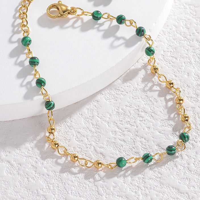 Retro style bead splicing bracelet