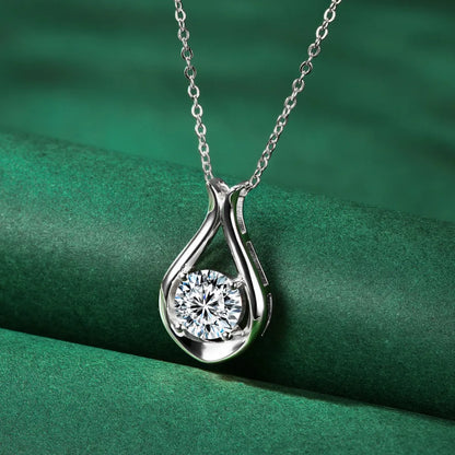 2 Carat Moissanite  Sterling Silver Necklace